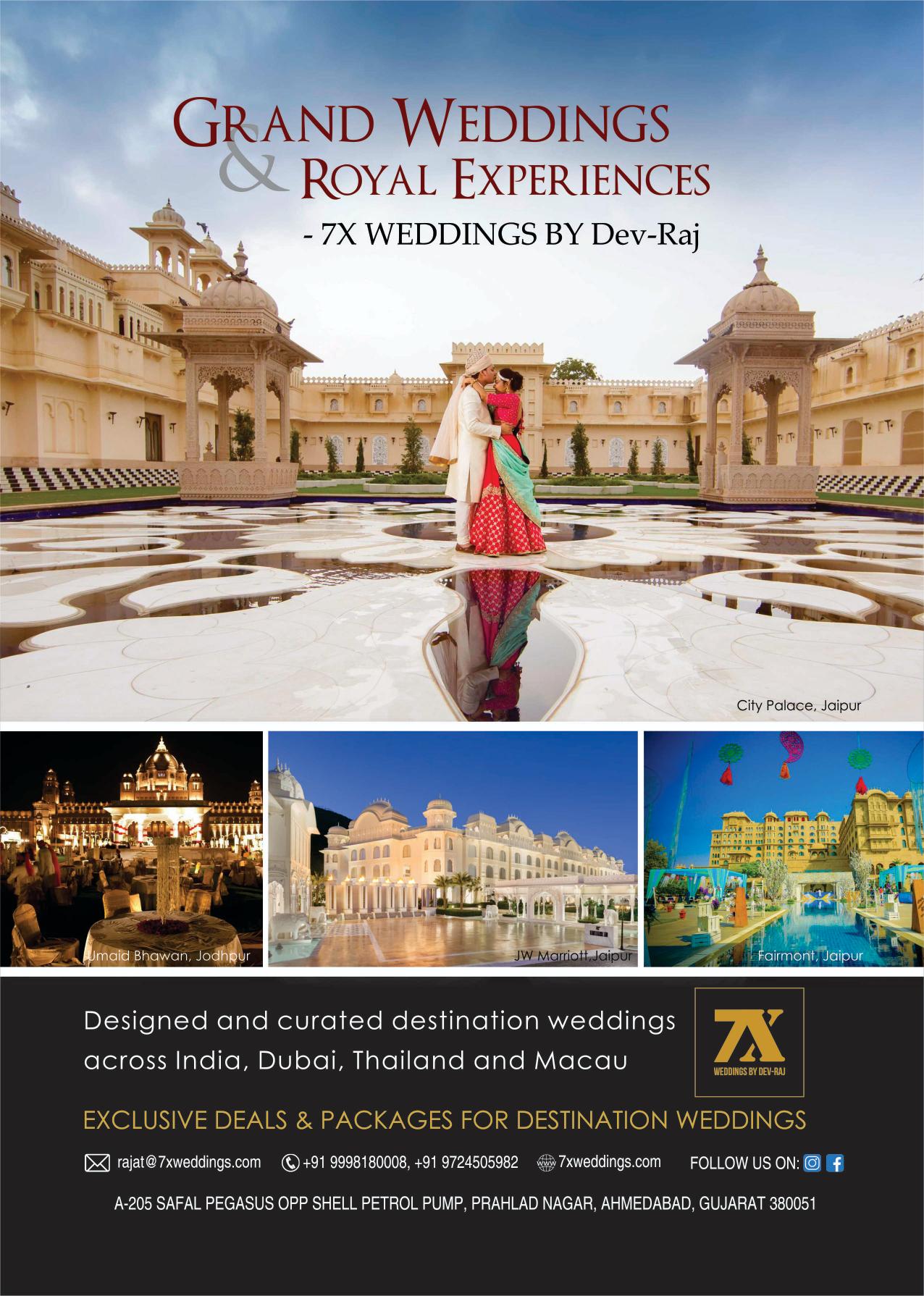 Destination Wedding Planners in India  Wedding Management Company - 7X  Weddings